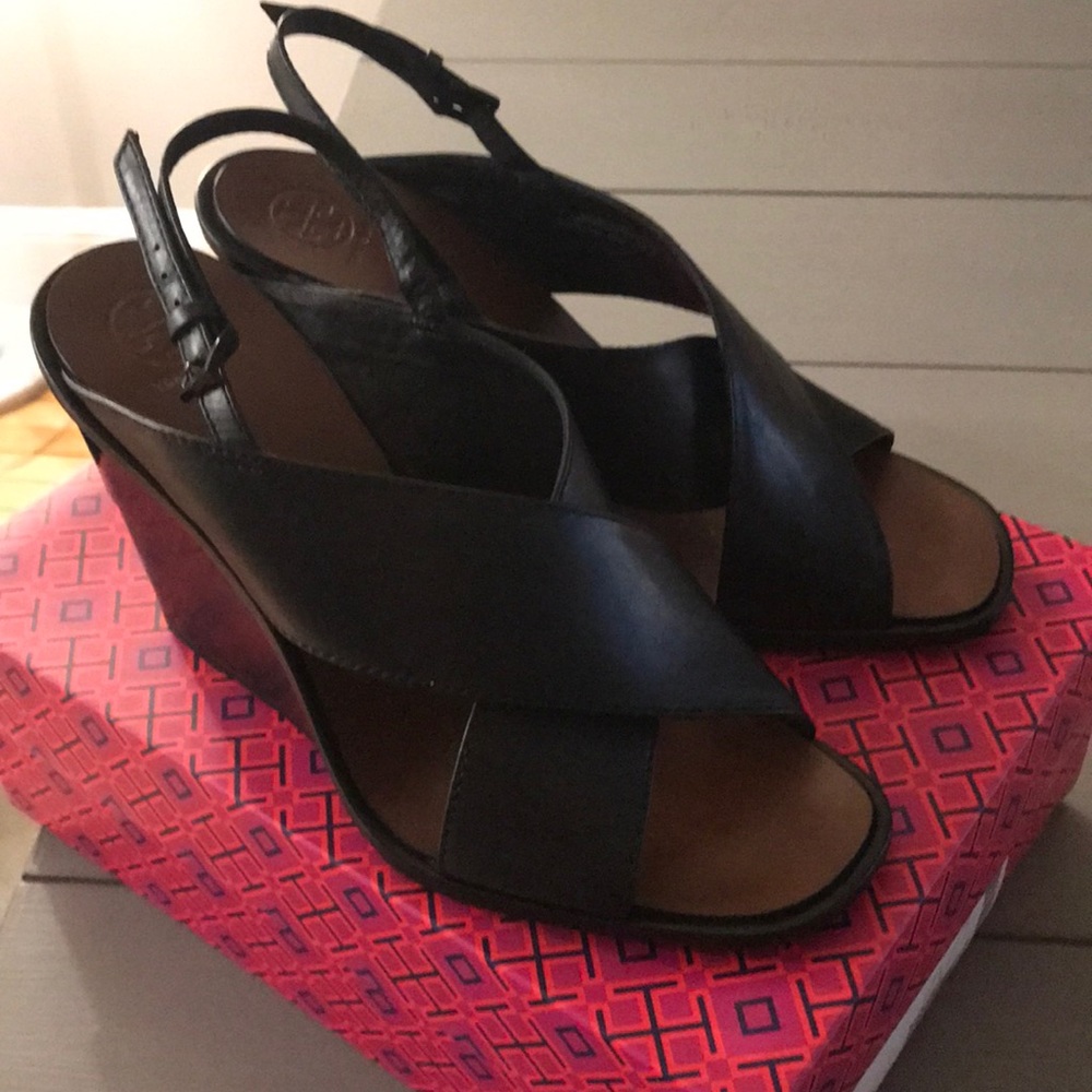Tory Burch Gabrielle 100mm wedge sandal